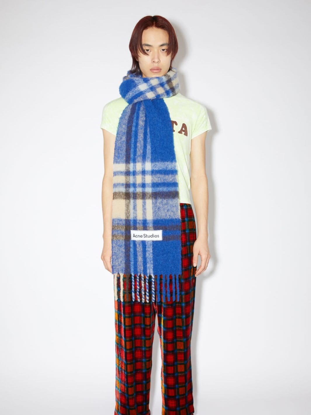 Acne Studios Accessories Skjerf | Mohair Tartan Scarf