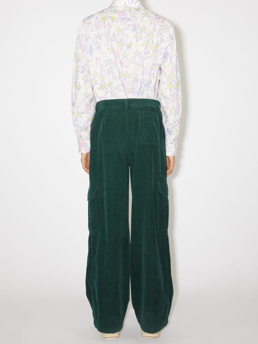 Acne Studios Bukser Bukse | Corduroy Cargo Trousers Night Green