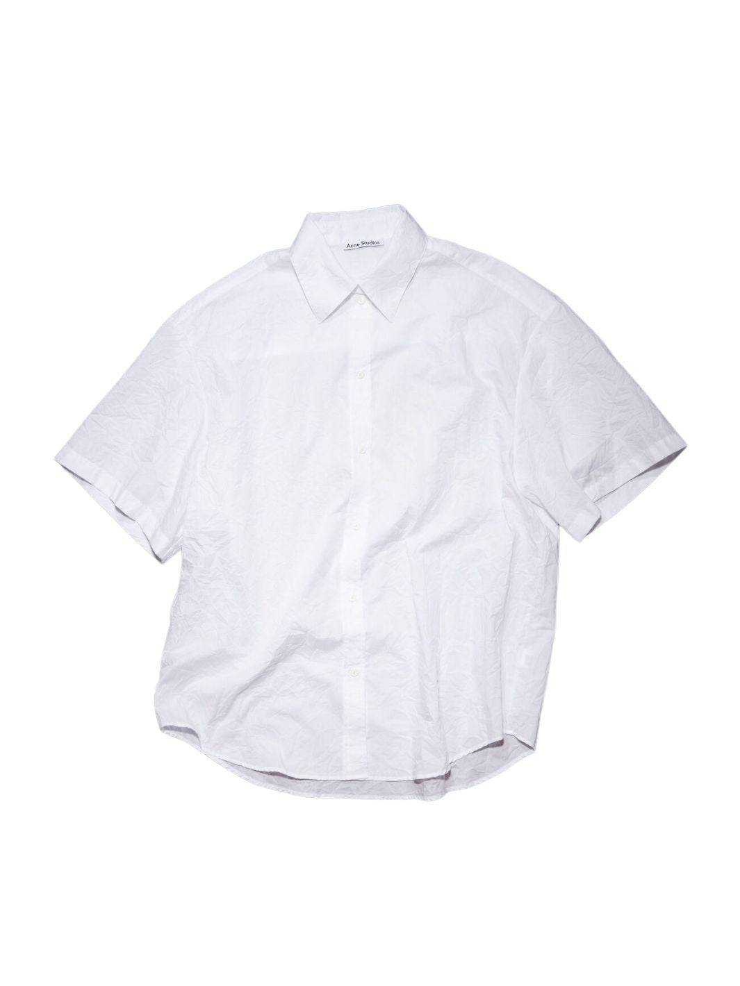 Acne Studios Shirts Skjorte | Embroidered Button-Up Shirt White