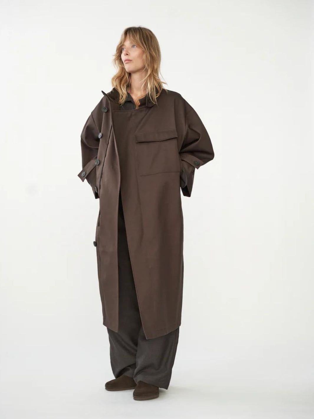 AF Agger Outerwear Kåpe | Water Resistant Coat Brown