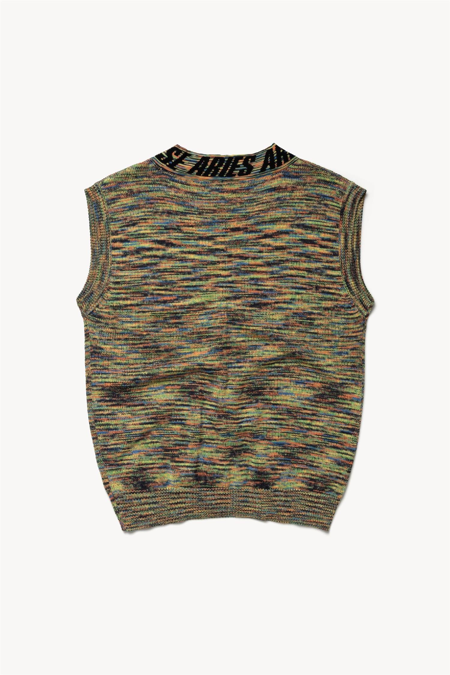 Aries Knit Vest | Space Dye Sweater Vest