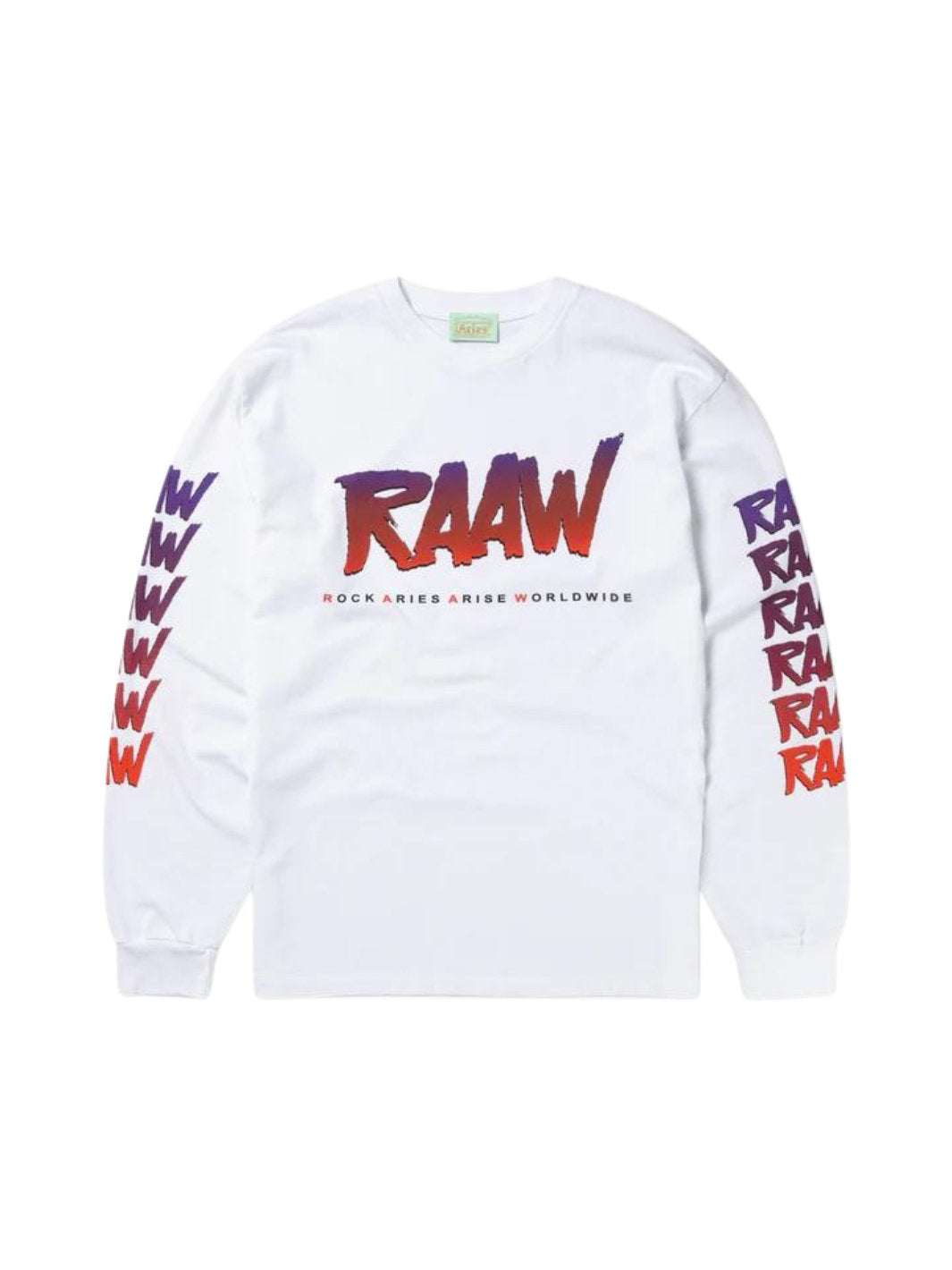 Aries Tees & Longsleeves Longsleeve | RAAW LS Tee White