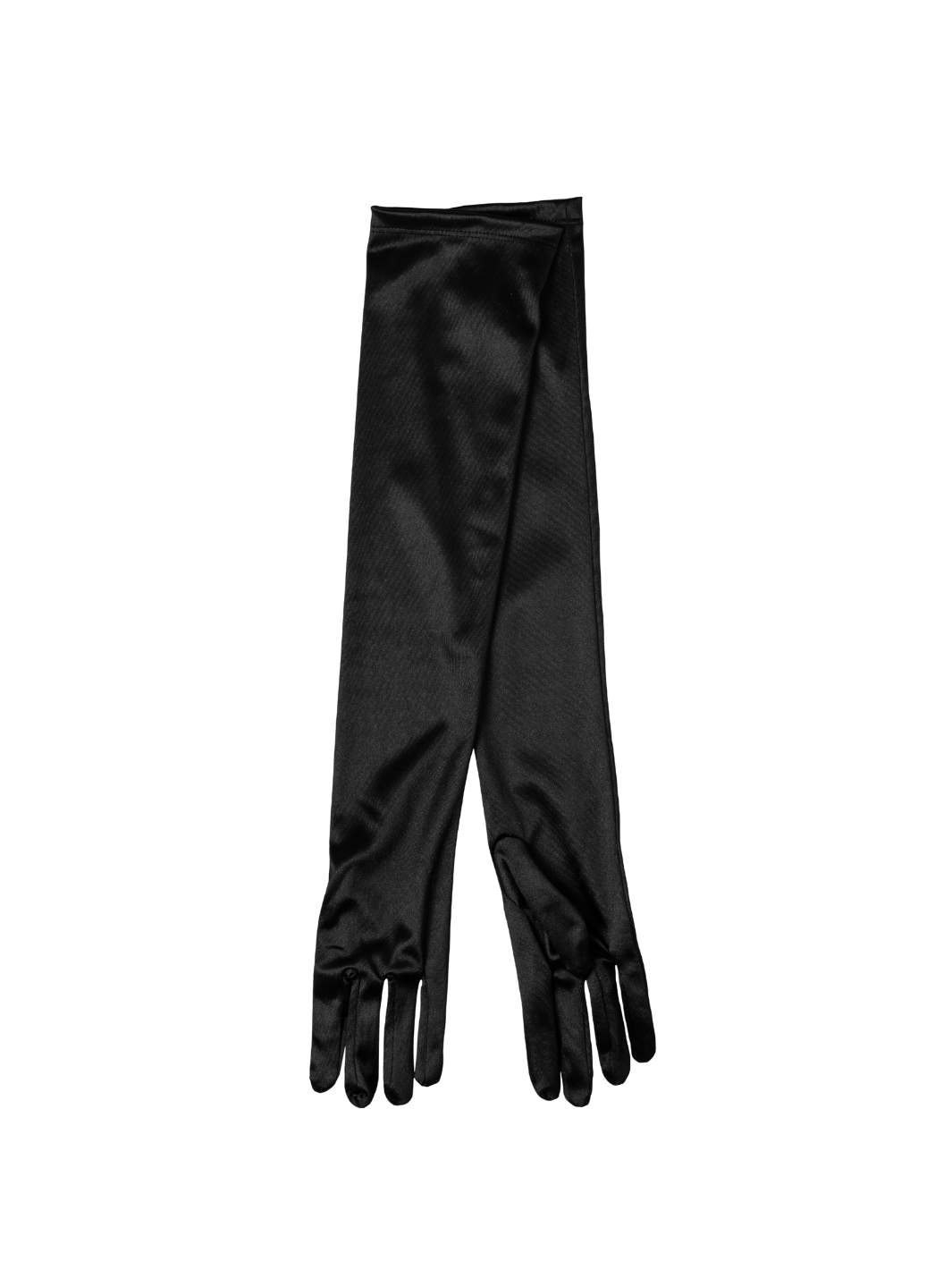 Fall Winter Spring Summer Accessories Hansker | Satin Opera Gloves Jet Black