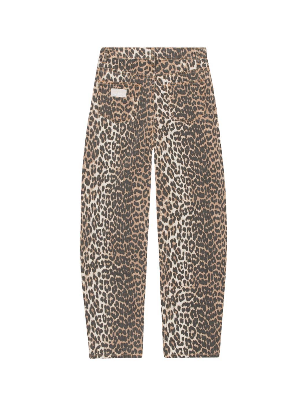 Ganni Bukser Bukse | Print Denim Stray Leopard