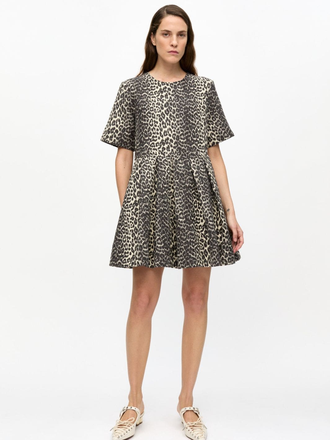 Ganni Dresses Kjole |  Cotton Tweed Mini Dress