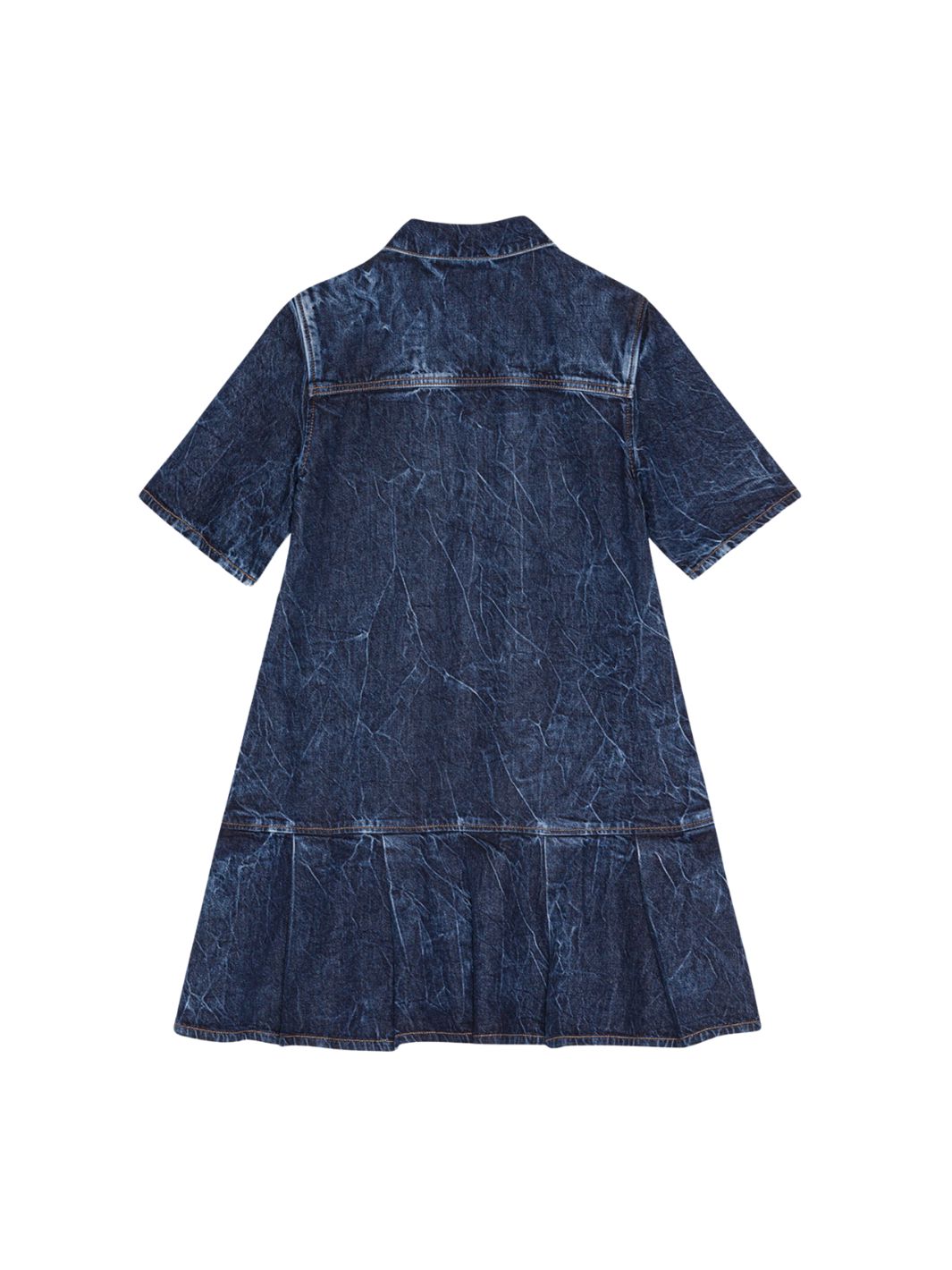 Ganni Dresses Kjole | Crinkled Future Denim Mini Dress