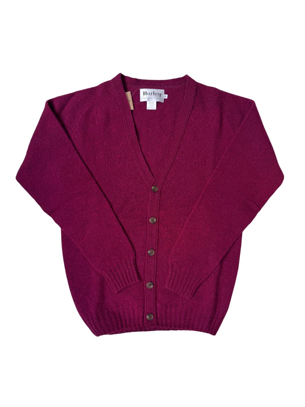 Harley of Scotland Jackets Cardigan | V Cardigan Bordeaux