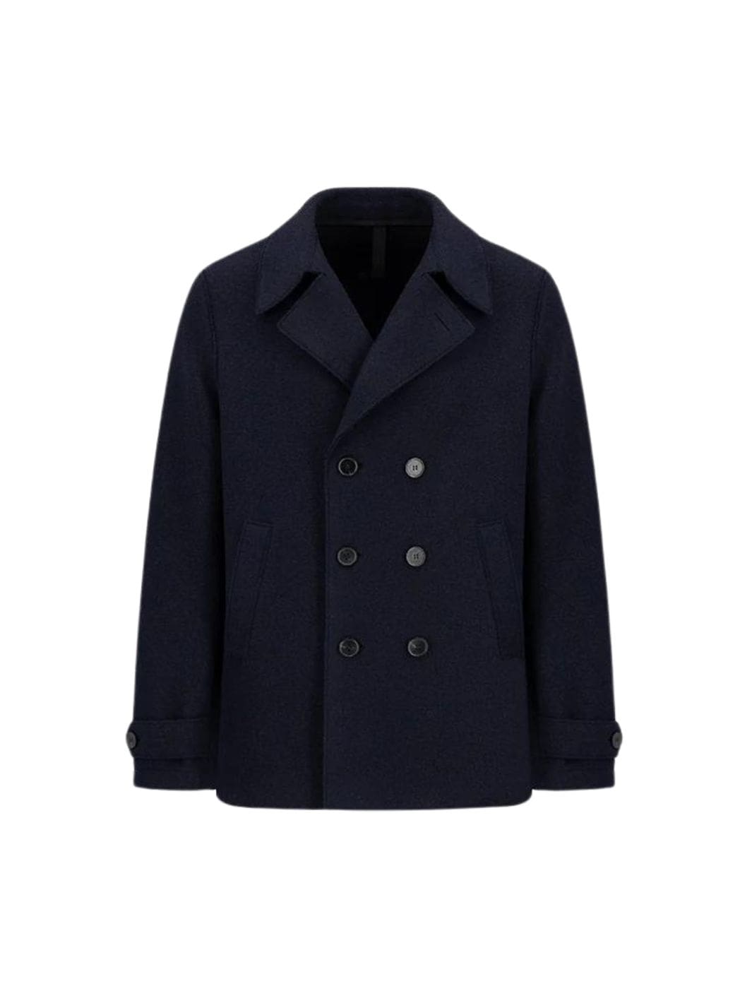 Harris Wharf London Outerwear Jakke | Peacoat Boiled Wool Navy