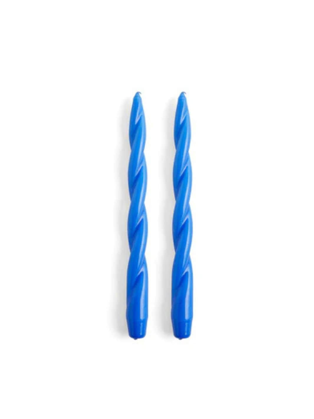 Hay Lys & Lysestaker Lys | Candle Soft Twist Blue