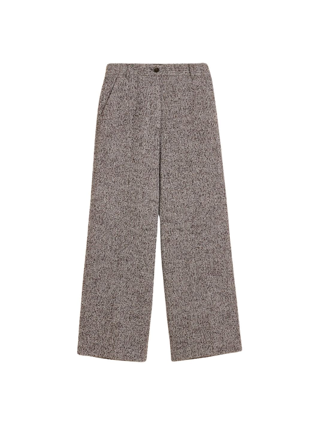 Holzweiler Bukser 38 / Brun melert Bukse | Emi Herringbone Trouser Brown Mix