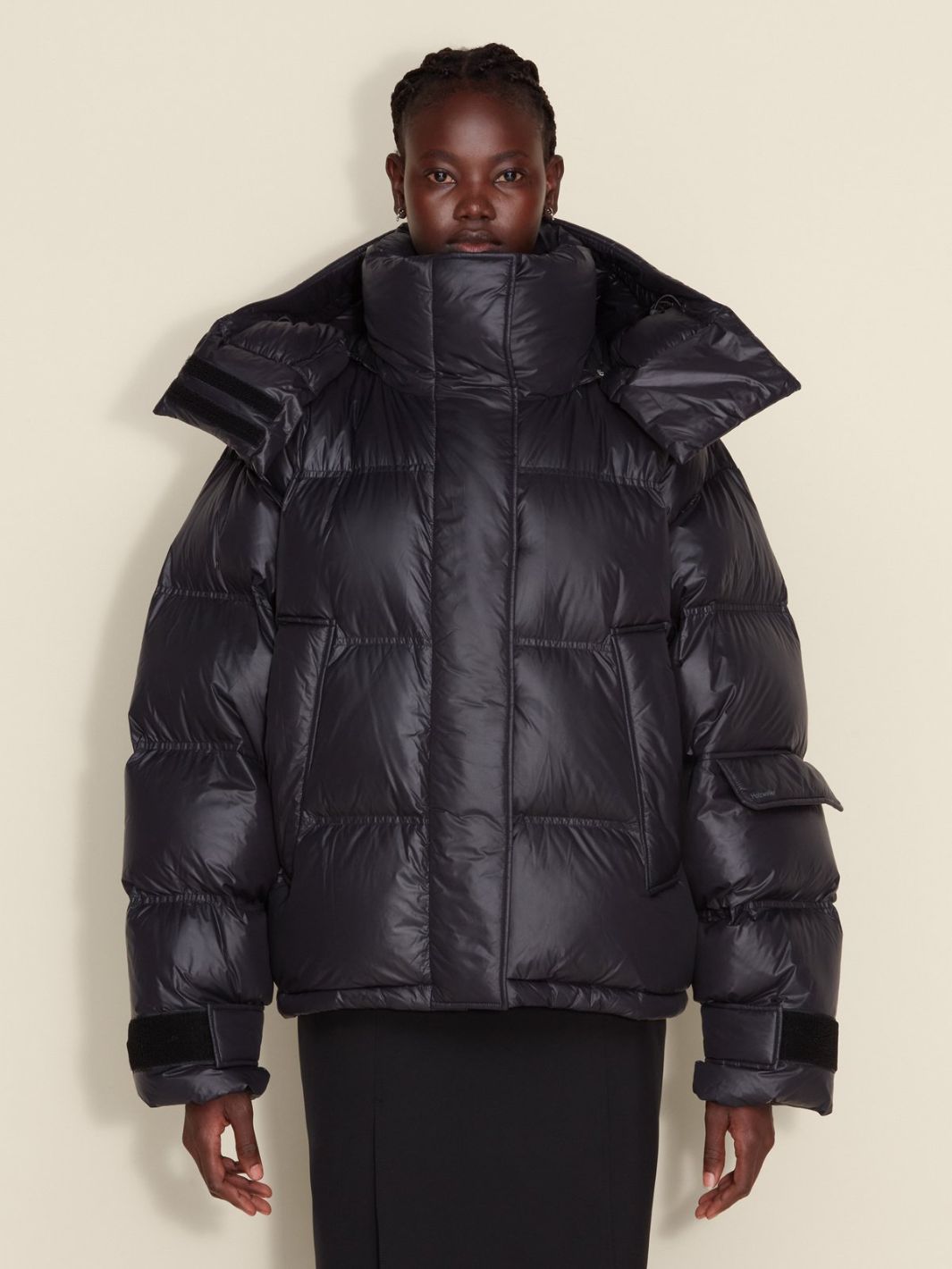 Holzweiler Outerwear Dunjakke | Steilia Short Down Jacket Black