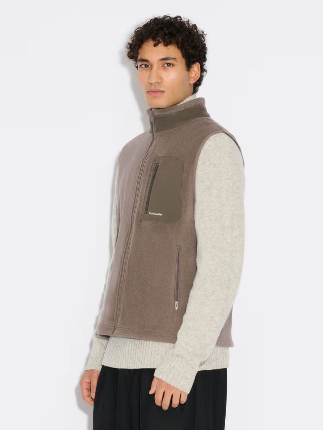 Holzweiler Outerwear Vest | Dovre Fleece Vest Taupe