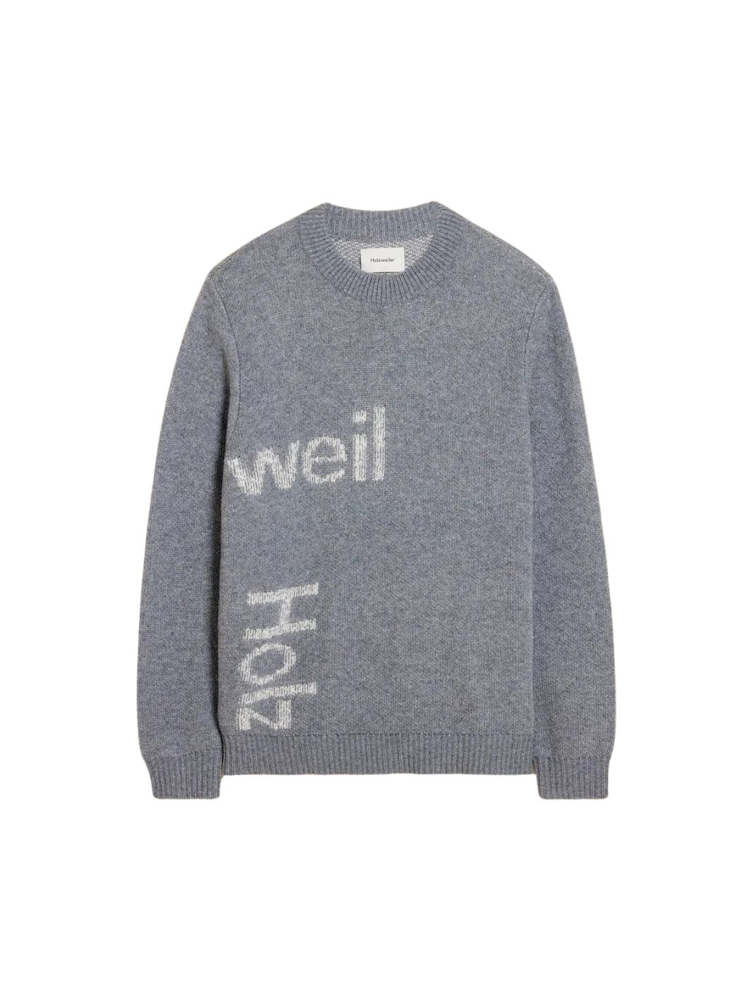 Holzweiler Sweaters Genser | Haza Logo Crew Grey Mix