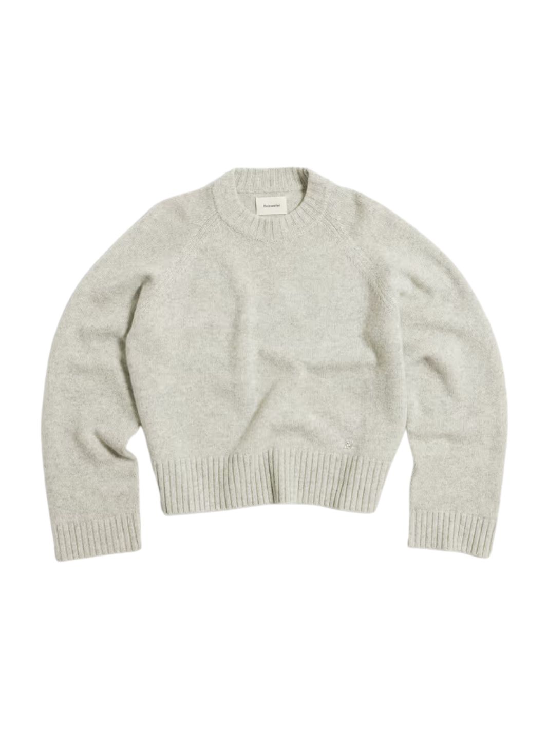 Holzweiler Sweaters Genser | W. Wool Crew Sweater Lt. Grey