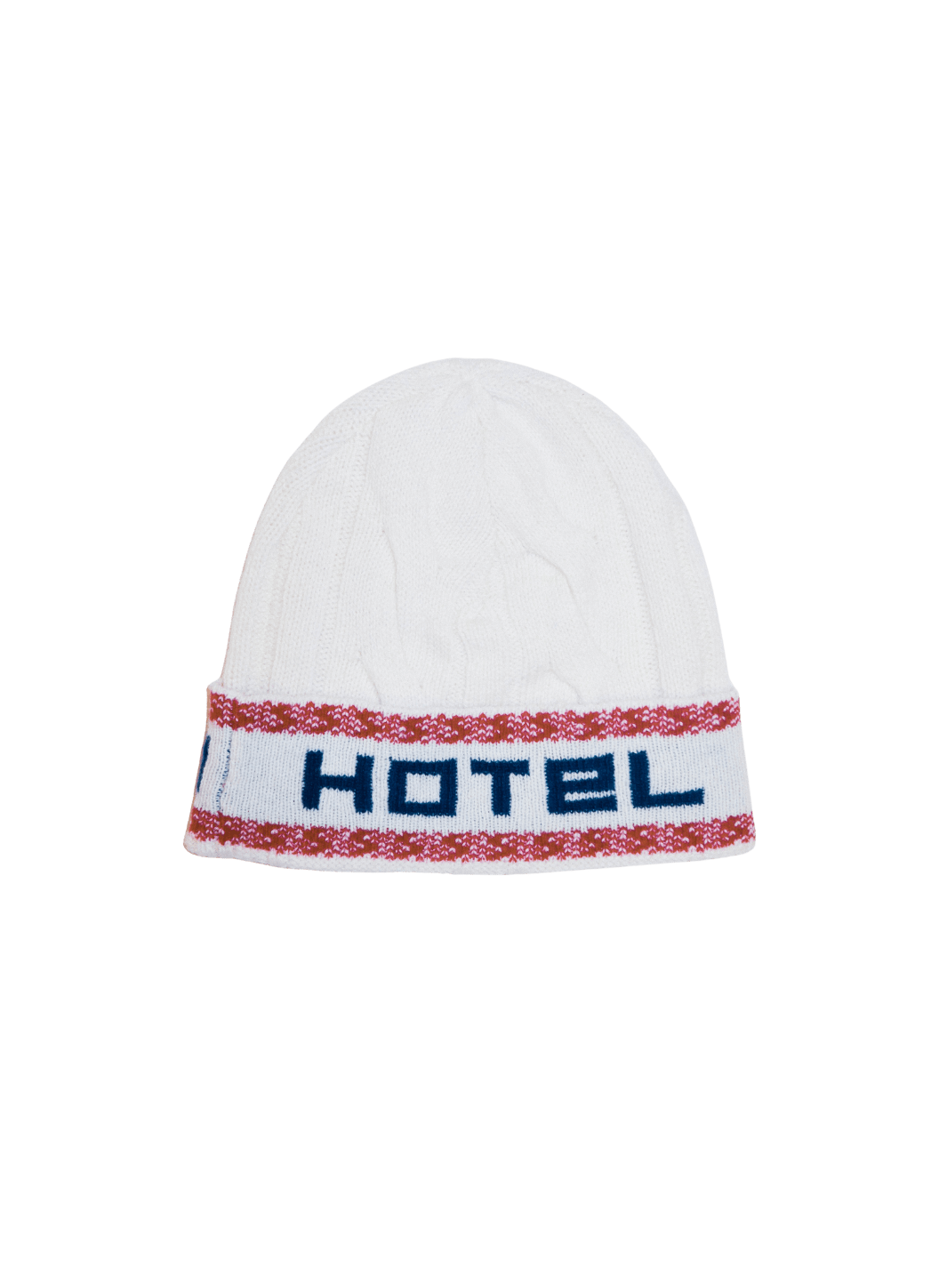 Hotel Accessories Lue | Ski Cable Knit Beanie Cortina Cream