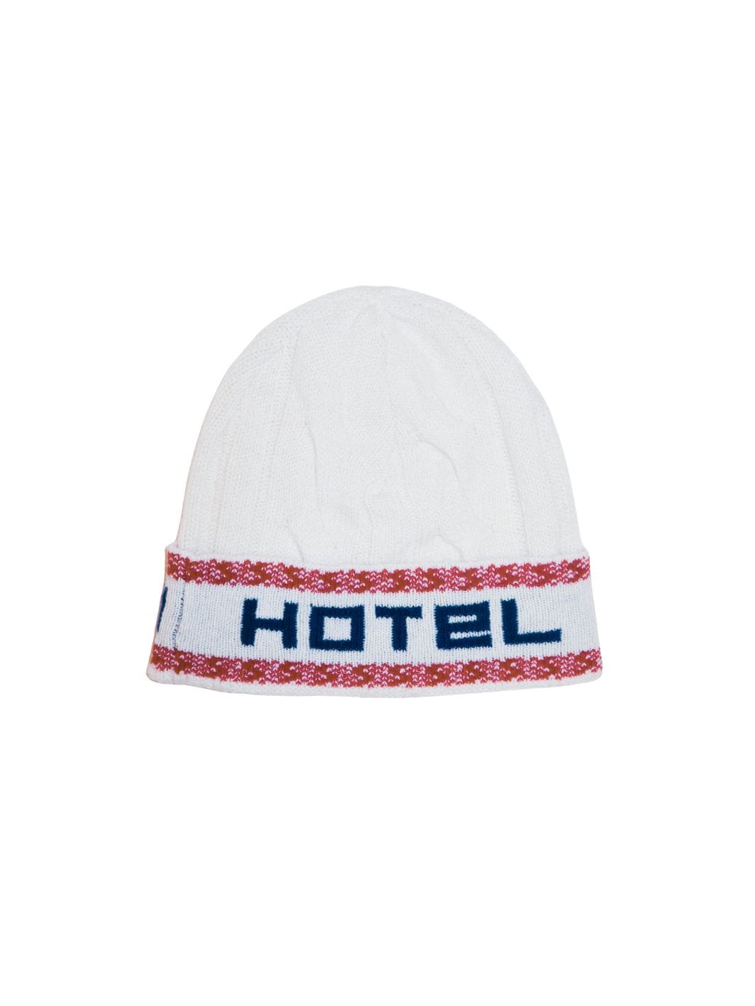 Hotel Accessories Lue | Ski Cable Knit Beanie Cortina Cream