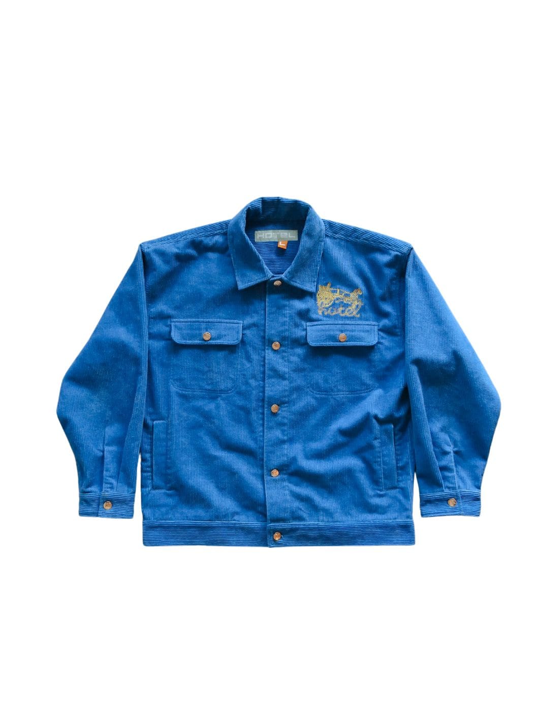 Hotel Outerwear Jakke | Wagon Corduroy Trucker Jacket Royal Blue