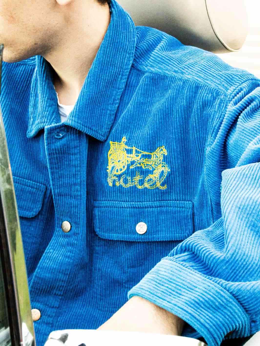 Hotel Outerwear Jakke | Wagon Corduroy Trucker Jacket Royal Blue