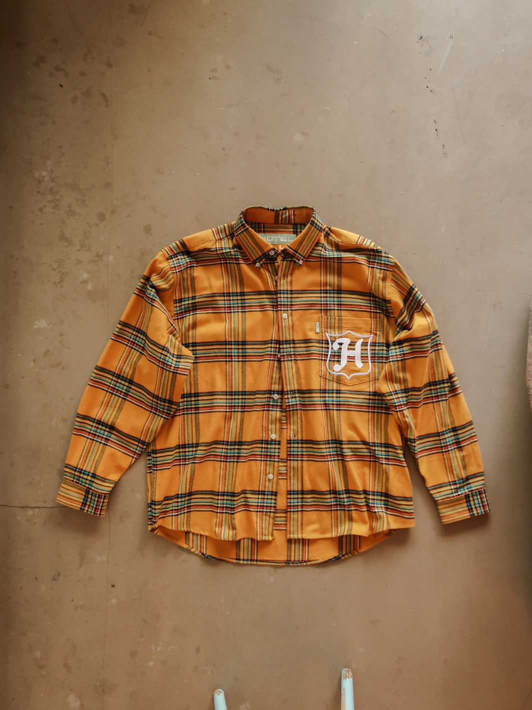 Hotel Shirts Skjorte | Shield Flannel Shirt Yellow