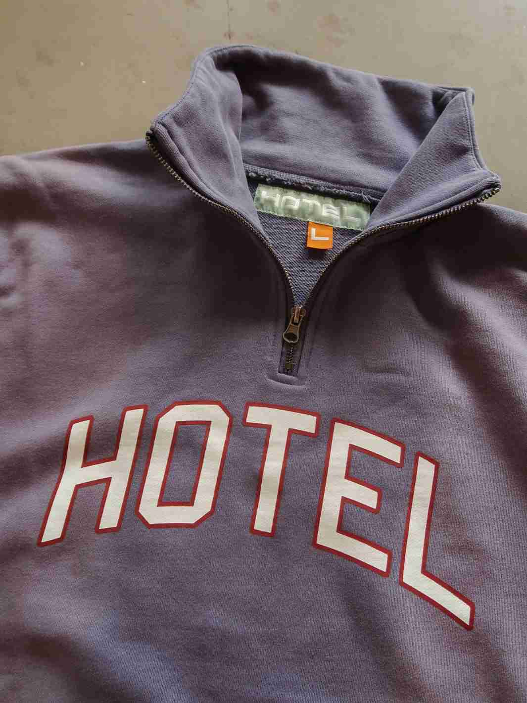 Hotel Sweaters Genser | Princess Dye Quarter-Zip Navy