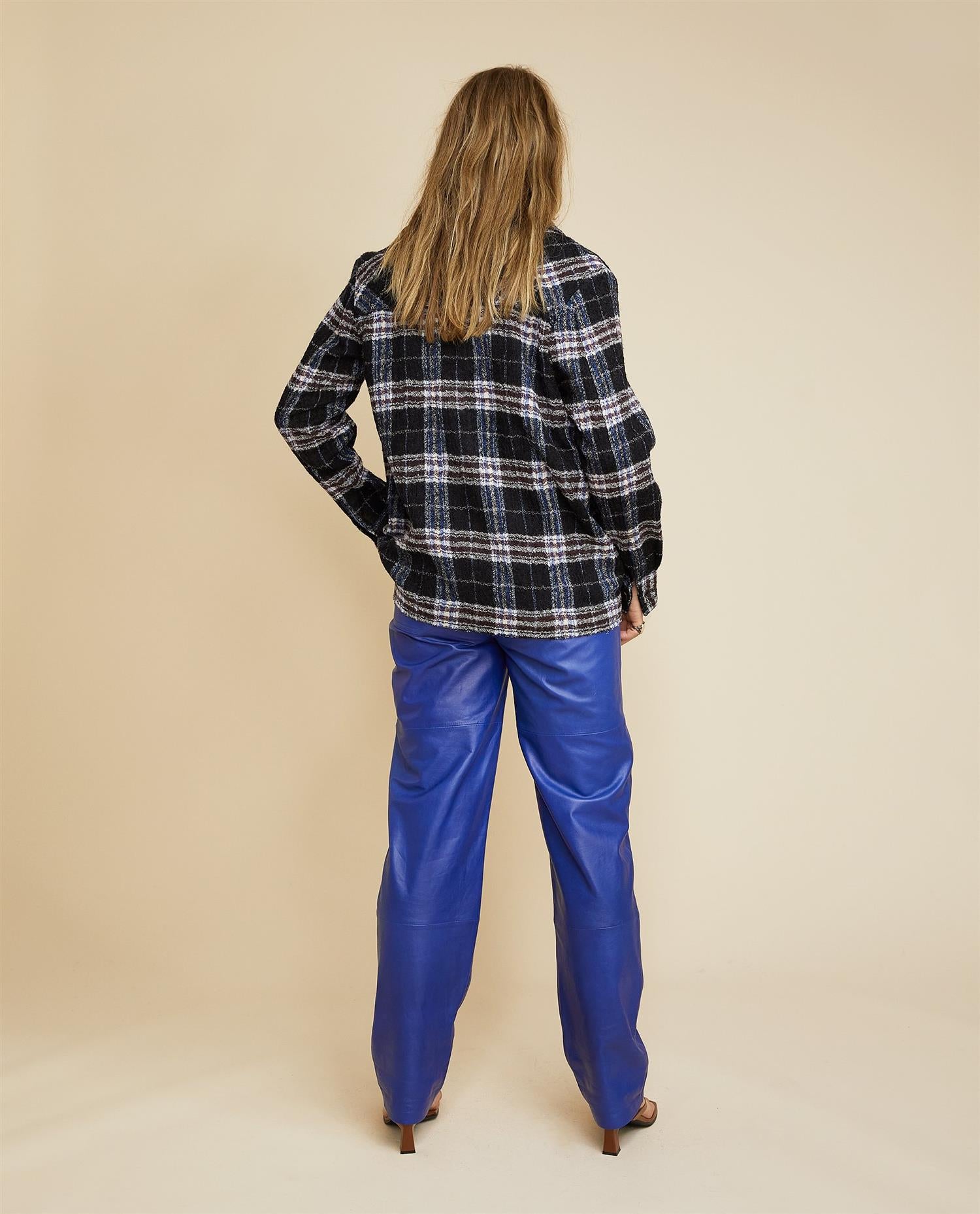 Les Coyotes De Paris Shirts Skjorte | Nica Black Blue Check