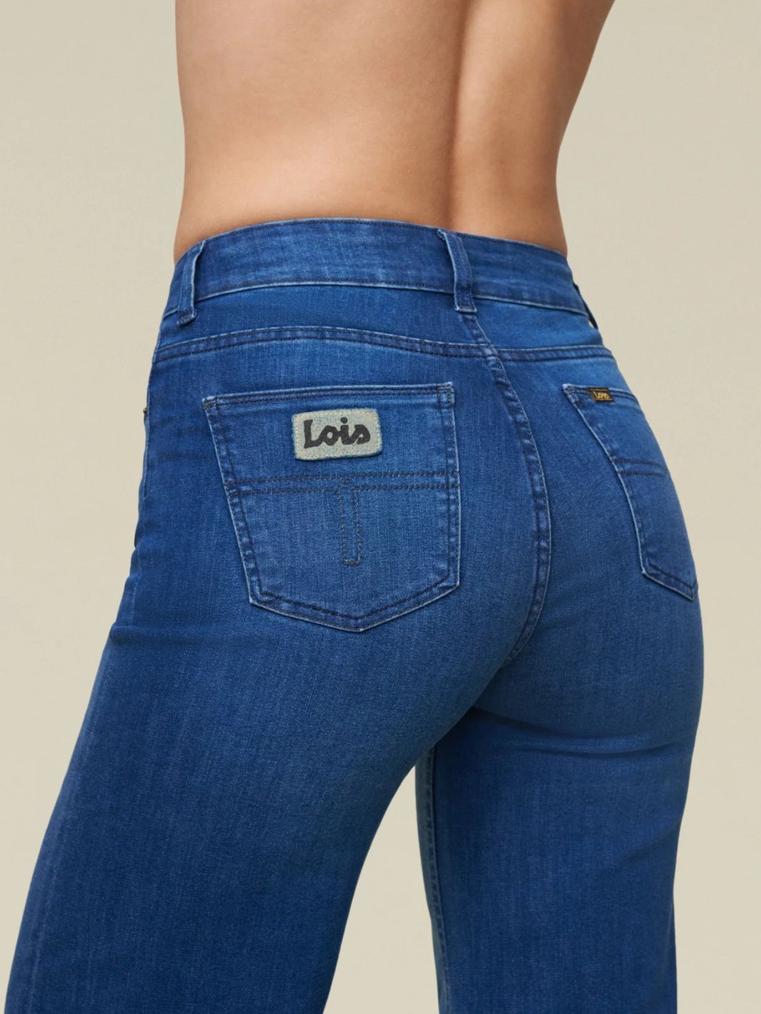 Lois Bukser Jeans | Palazzo Teal Stone