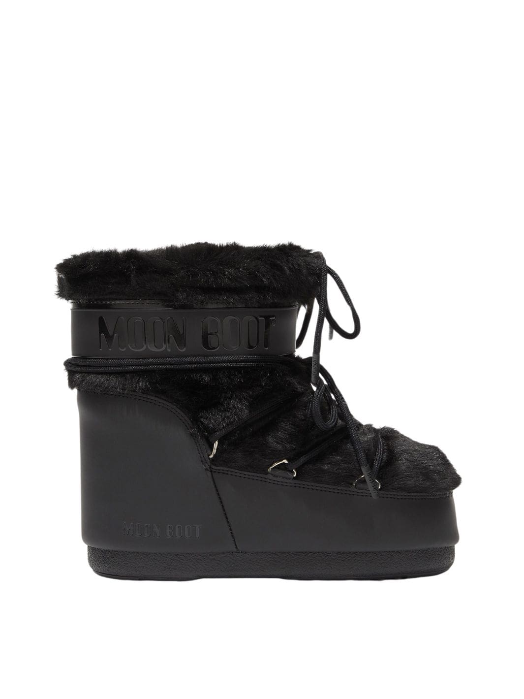 Moon Boot Shoes Boots | MB Icon Low Faux Fur Black