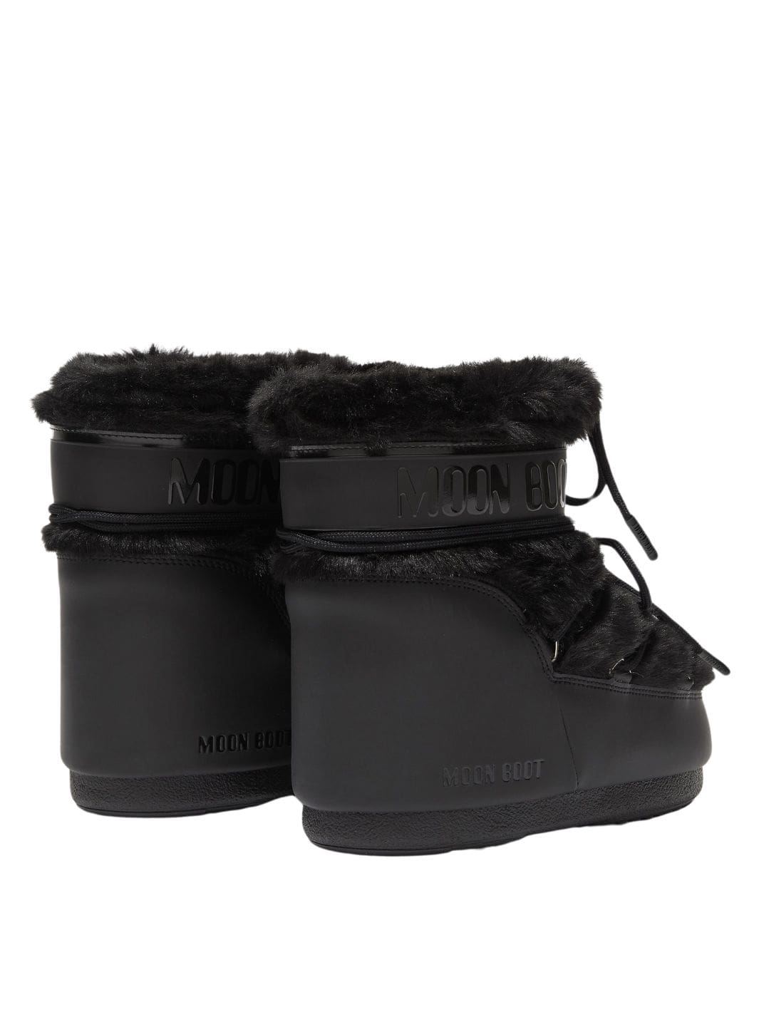 Moon Boot Shoes Boots | MB Icon Low Faux Fur Black