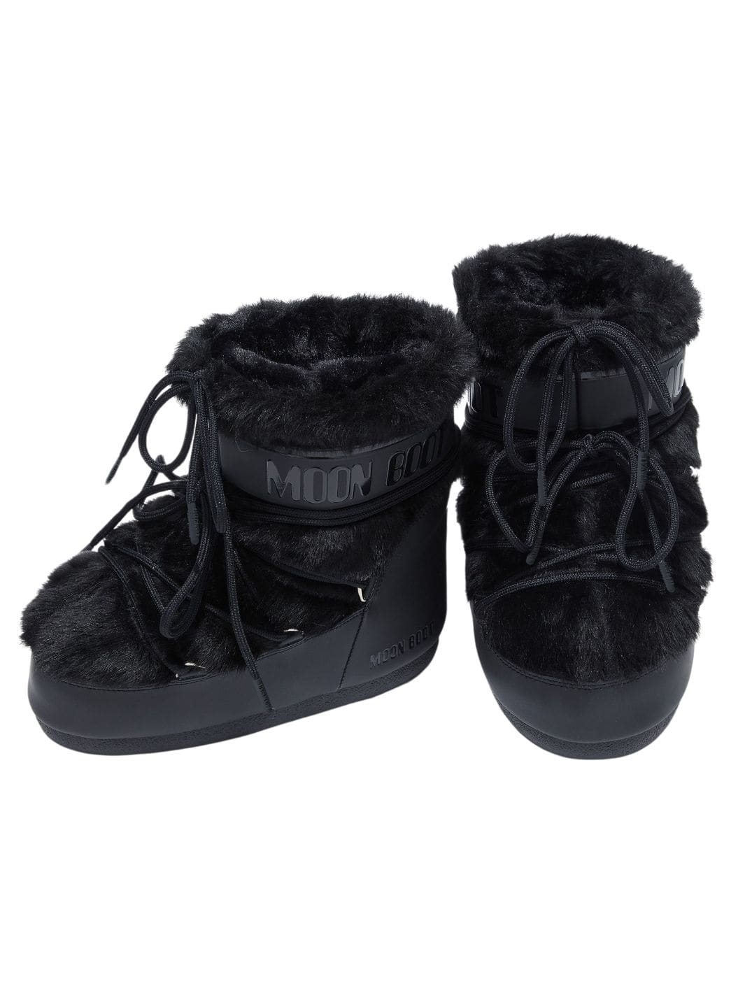 Moon Boot Shoes Boots | MB Icon Low Faux Fur Black