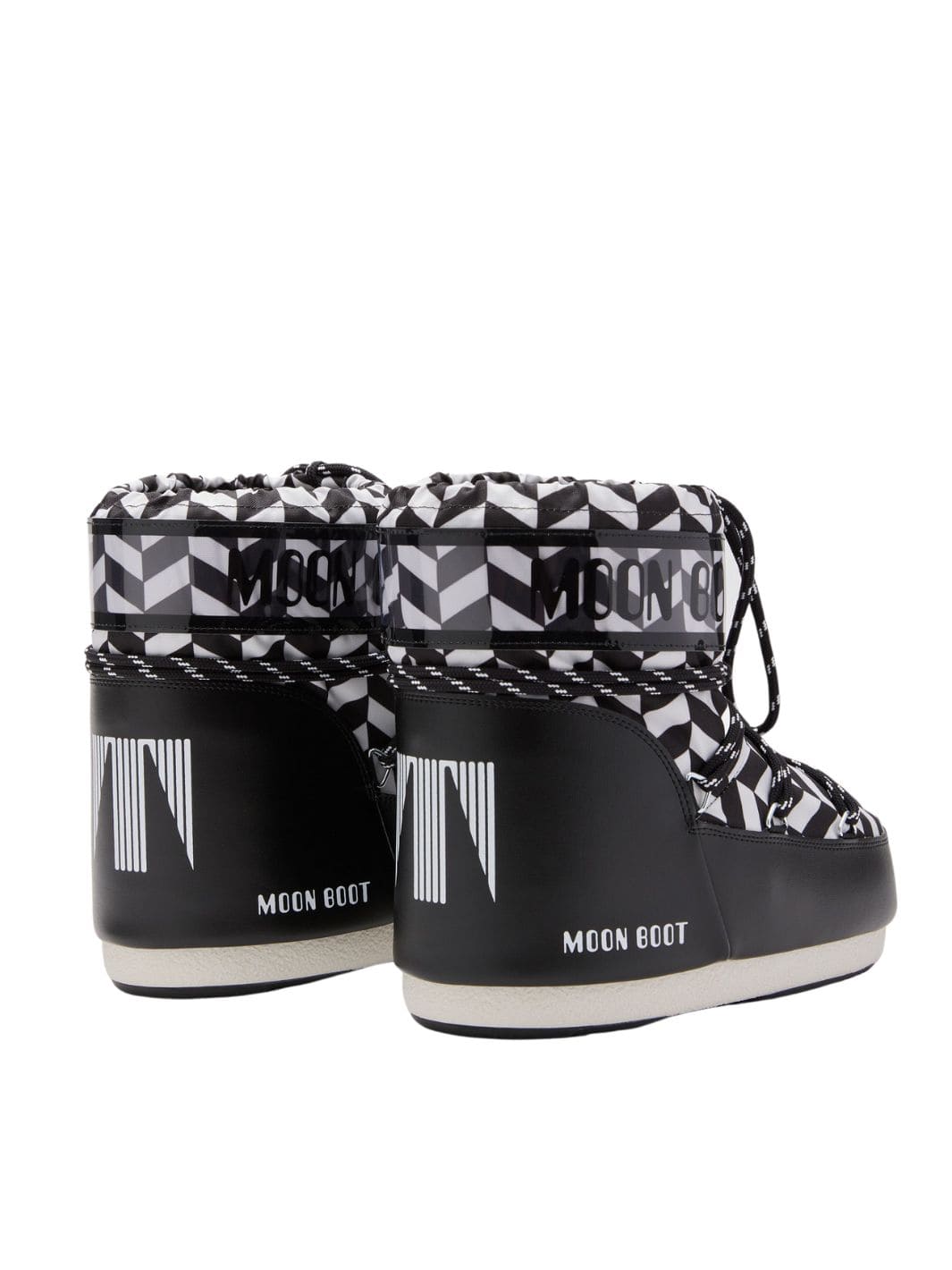 Moon Boot Shoes Boots | MB Icon Low Optical Black - White