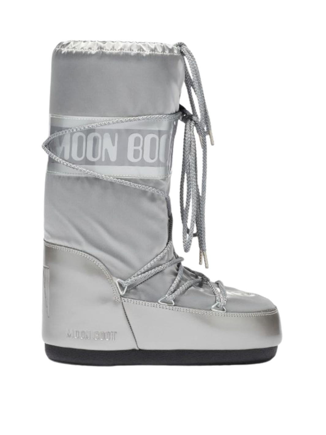 Moon Boot Shoes Boots | MB Icon Nylon Glance Silver