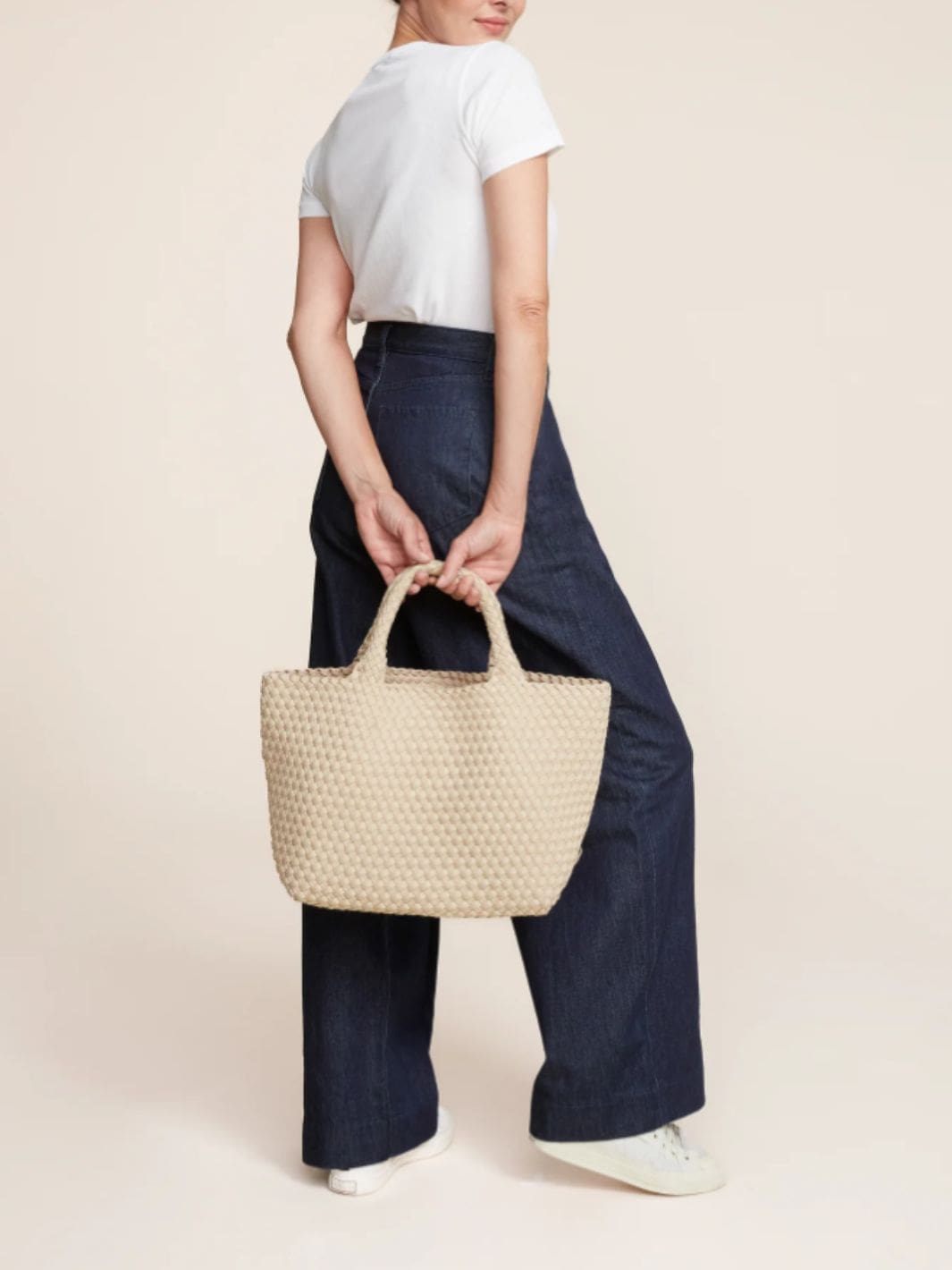 Naghedi Bags Tote Bag | St. Barths Medium Tote Ecru