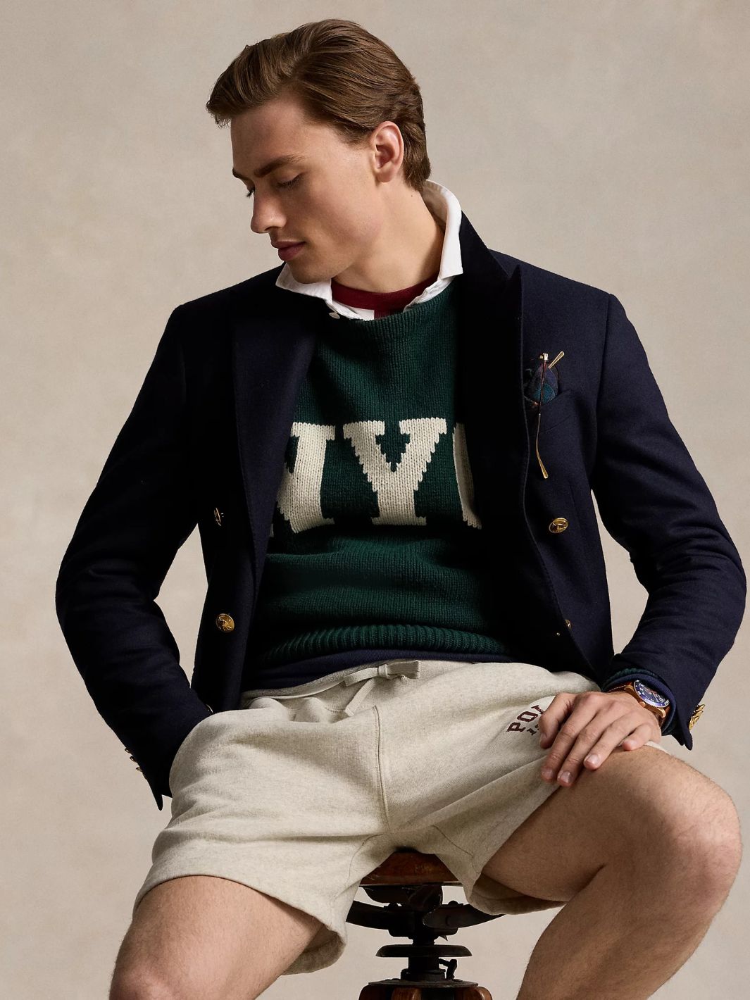 Polo Ralph Lauren Knit Genser | NYC Green Wool Sweater