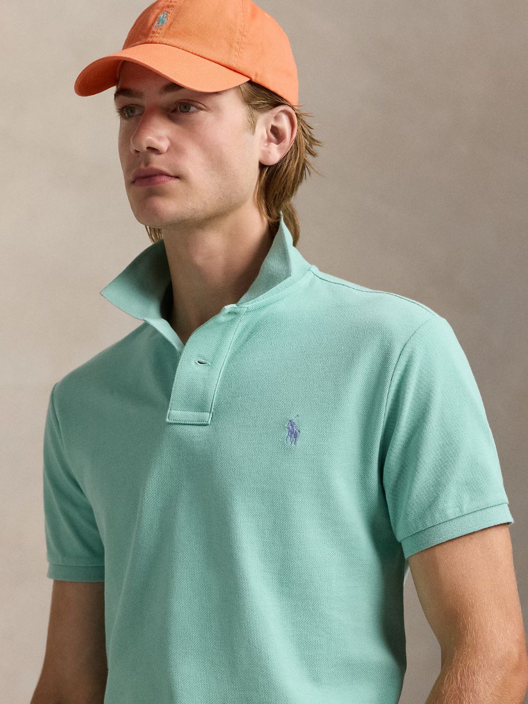 Polo Ralph Lauren Pique Pique | Custom Slim Pique Celadon