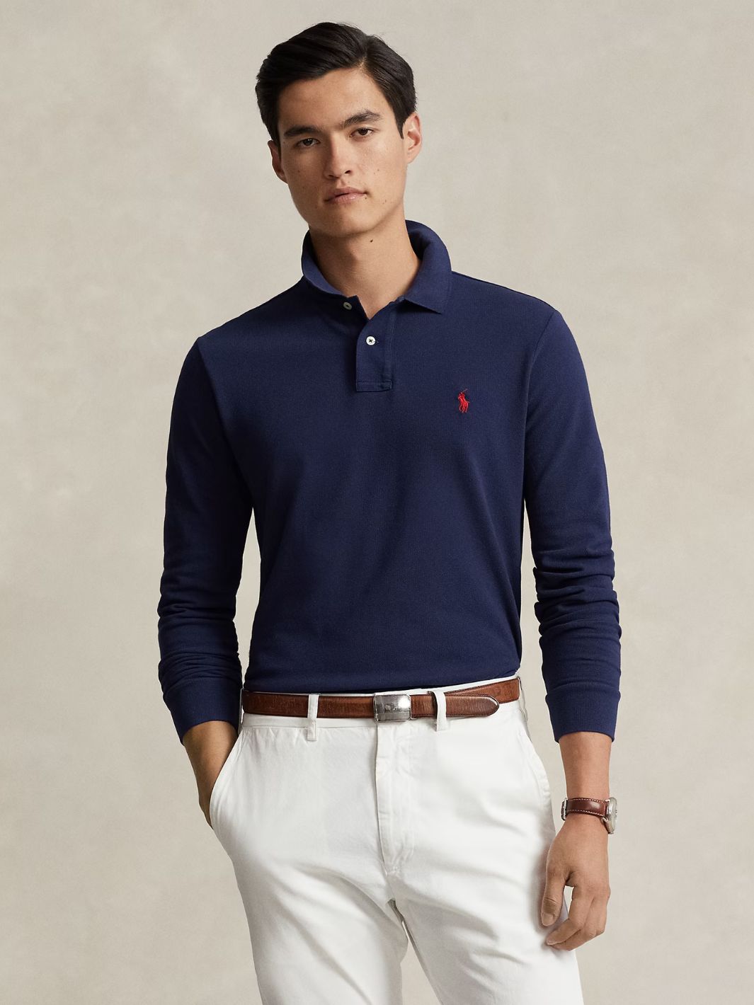 Polo Ralph Lauren Shirts Longsleeve | LS Pique Blue