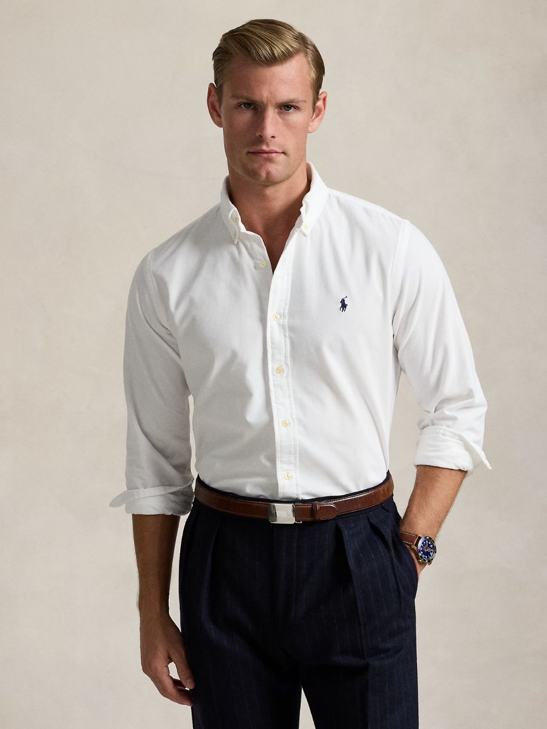 Polo Ralph Lauren Shirts Skjorte | Custom Cord Shirt White