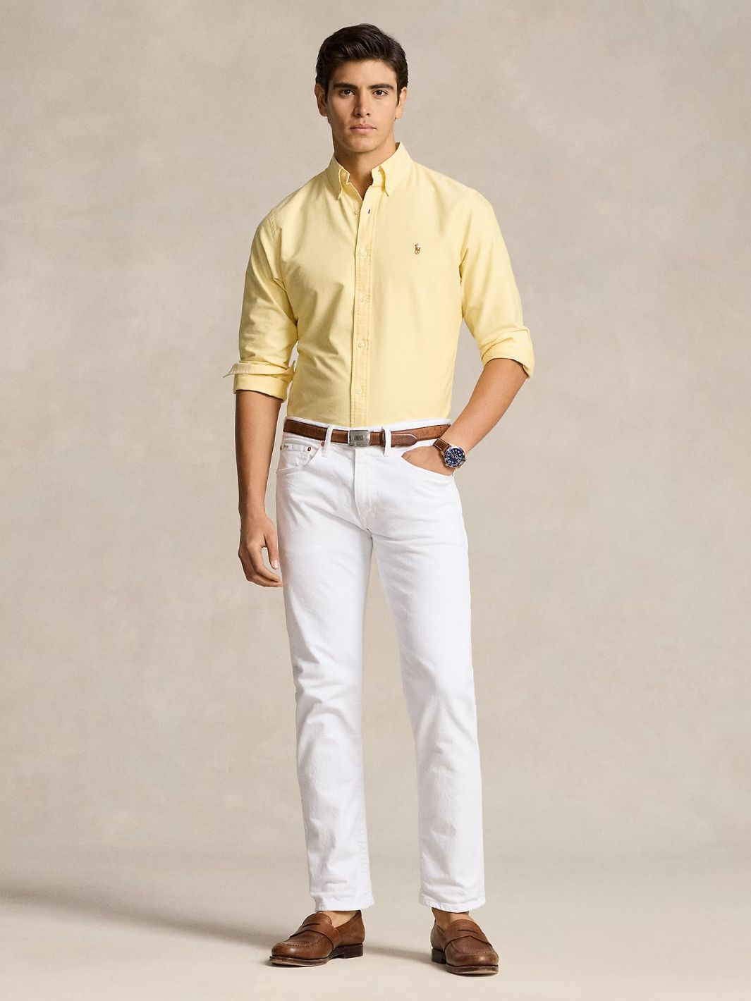 Polo Ralph Lauren Shirts Skjorte | Custom Fit Oxford Shirt Yellow