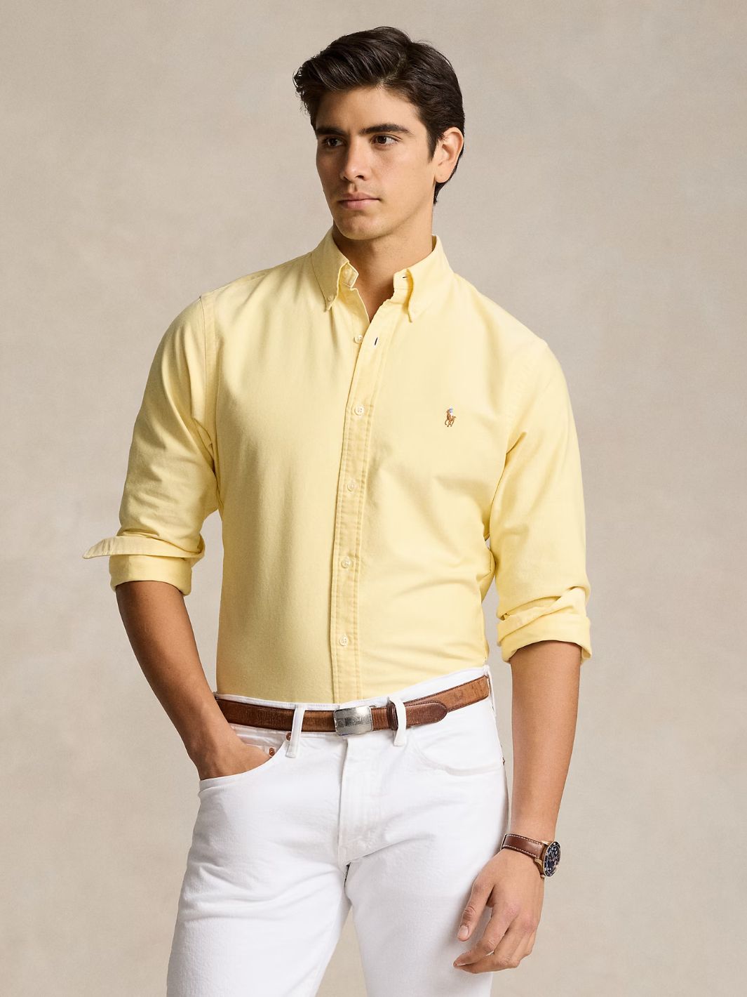 Polo Ralph Lauren Shirts Skjorte | Custom Fit Oxford Shirt Yellow