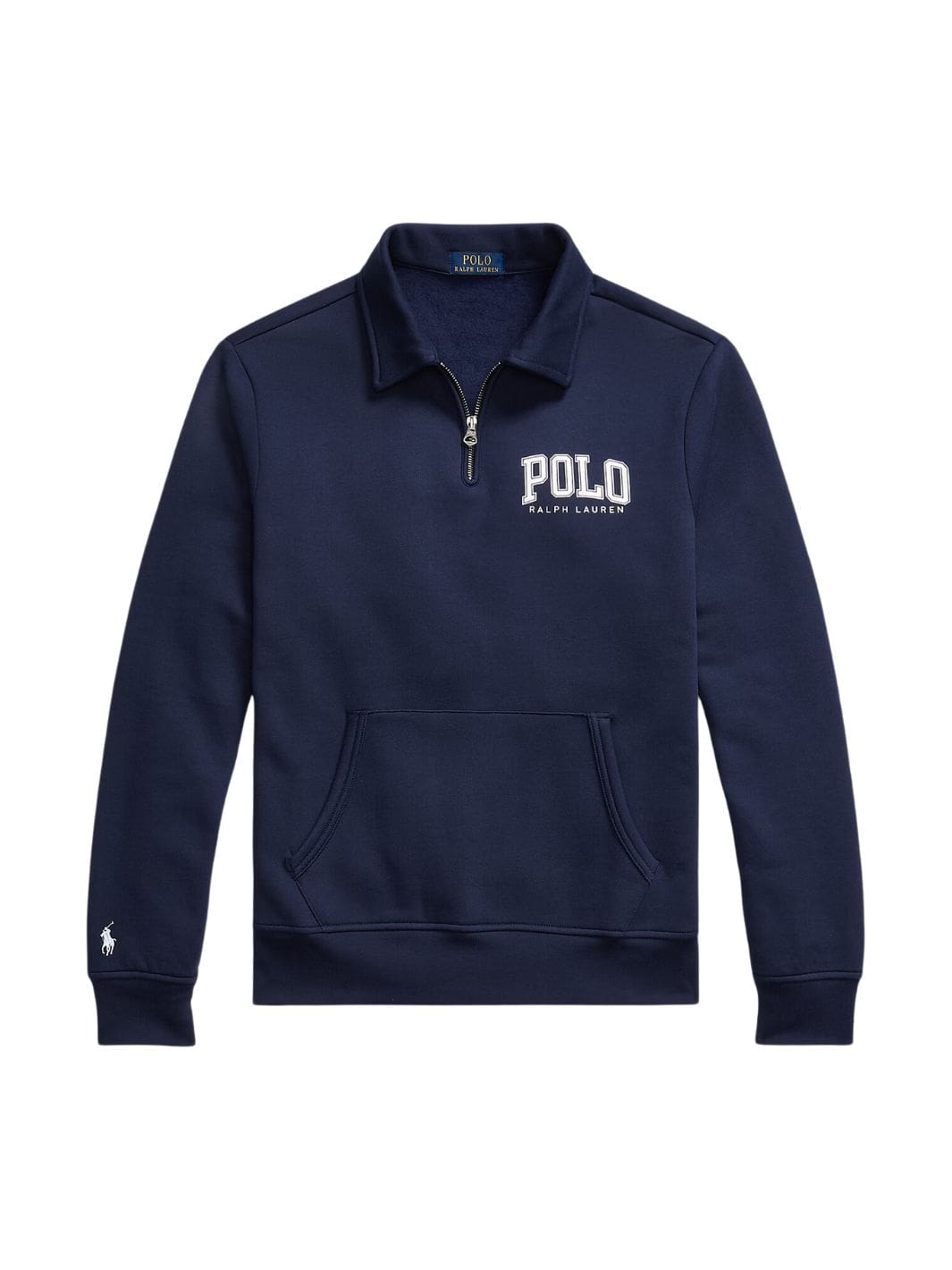 Polo Ralph Lauren Sweaters Genser | Logo Fleece Collared Sweatshirt Navy