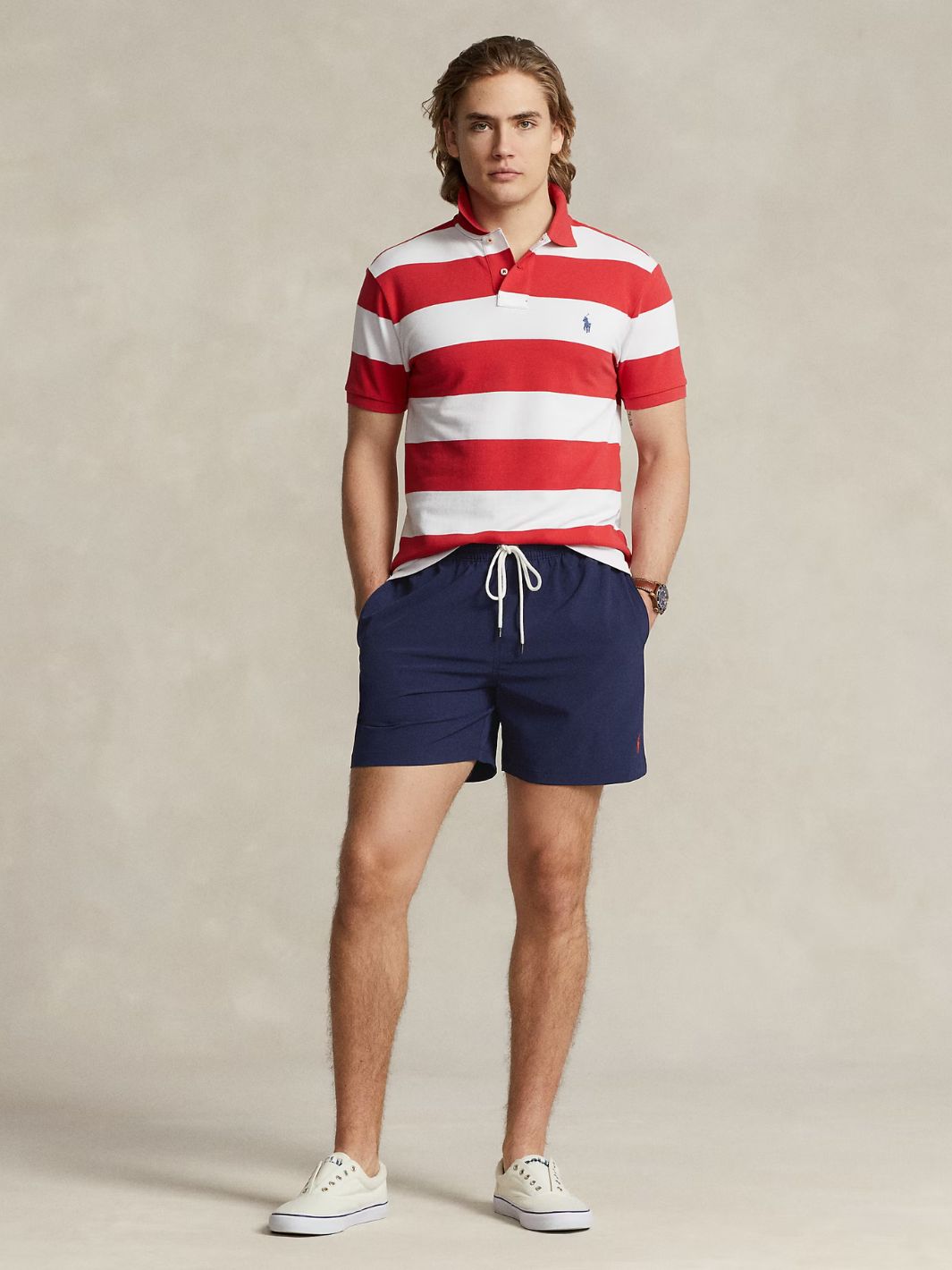 Polo Ralph Lauren Swim Badeshorts | Traveler Mid Trunk Navy