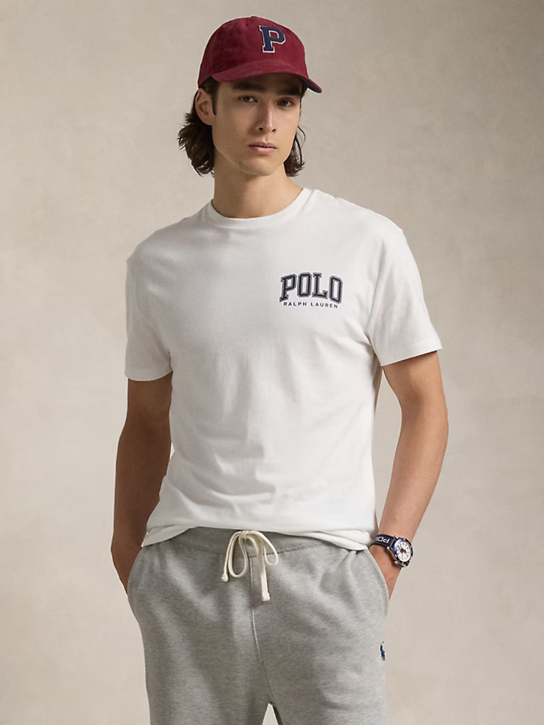 Polo Ralph Lauren Tees & Longsleeves T-Skjorte | Custom Slim Fit Logo Jersey T-Shirt White