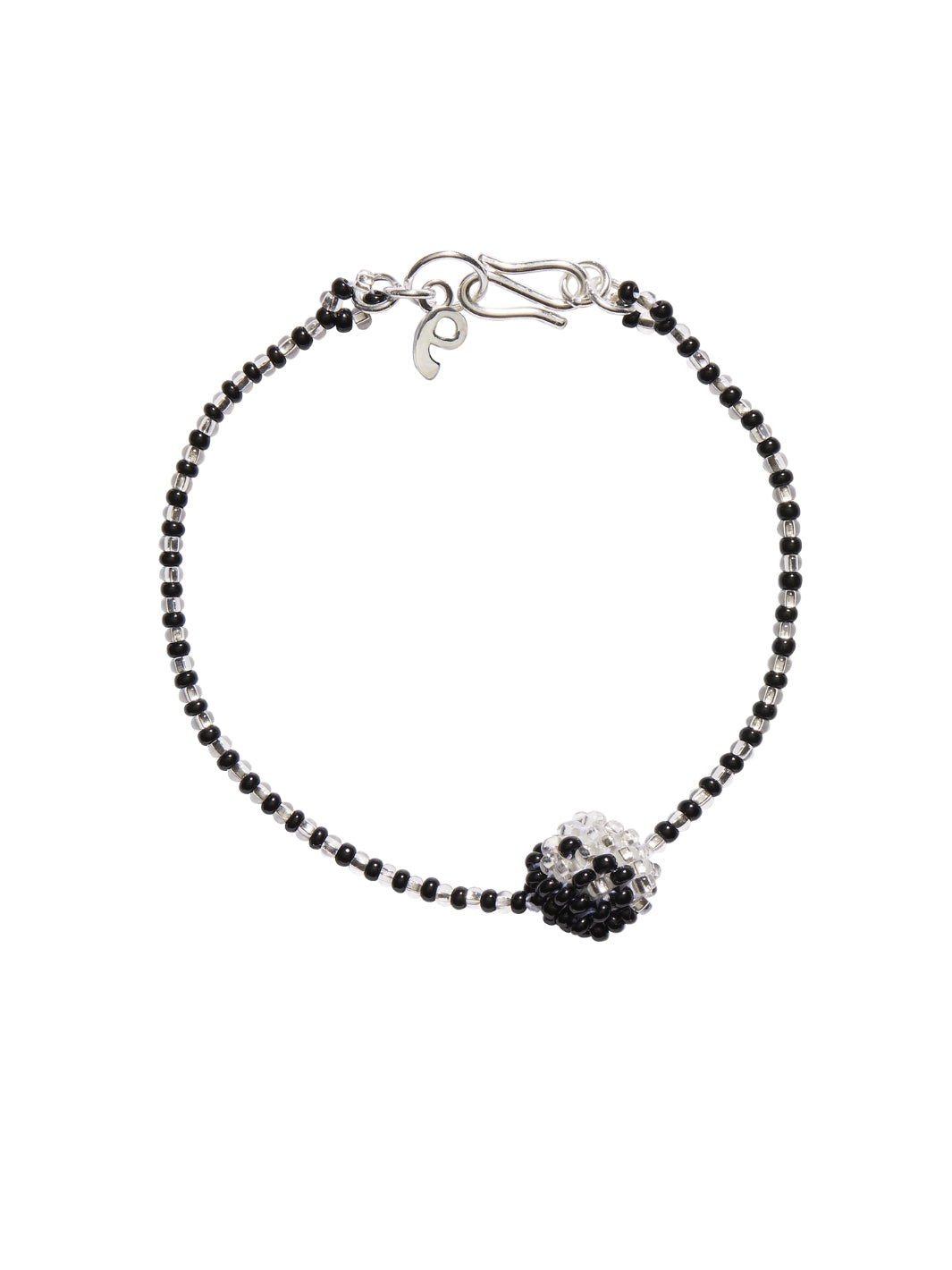 Pura Utz Accessories Armbånd | Mini Black White Yin Yang Bracelet 19 cm