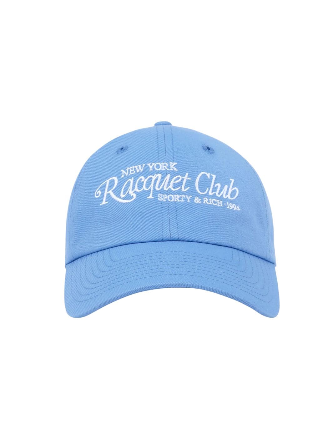 Sporty & Rich Accessories Cap | 94 Racquet Club Embroidered Hat Sky Blue