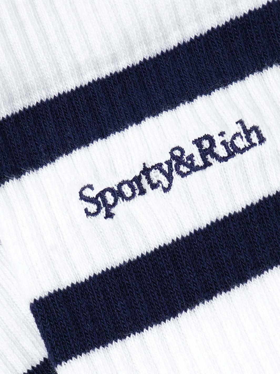 Sporty & Rich Accessories Sokker | Serif Logo Socks White