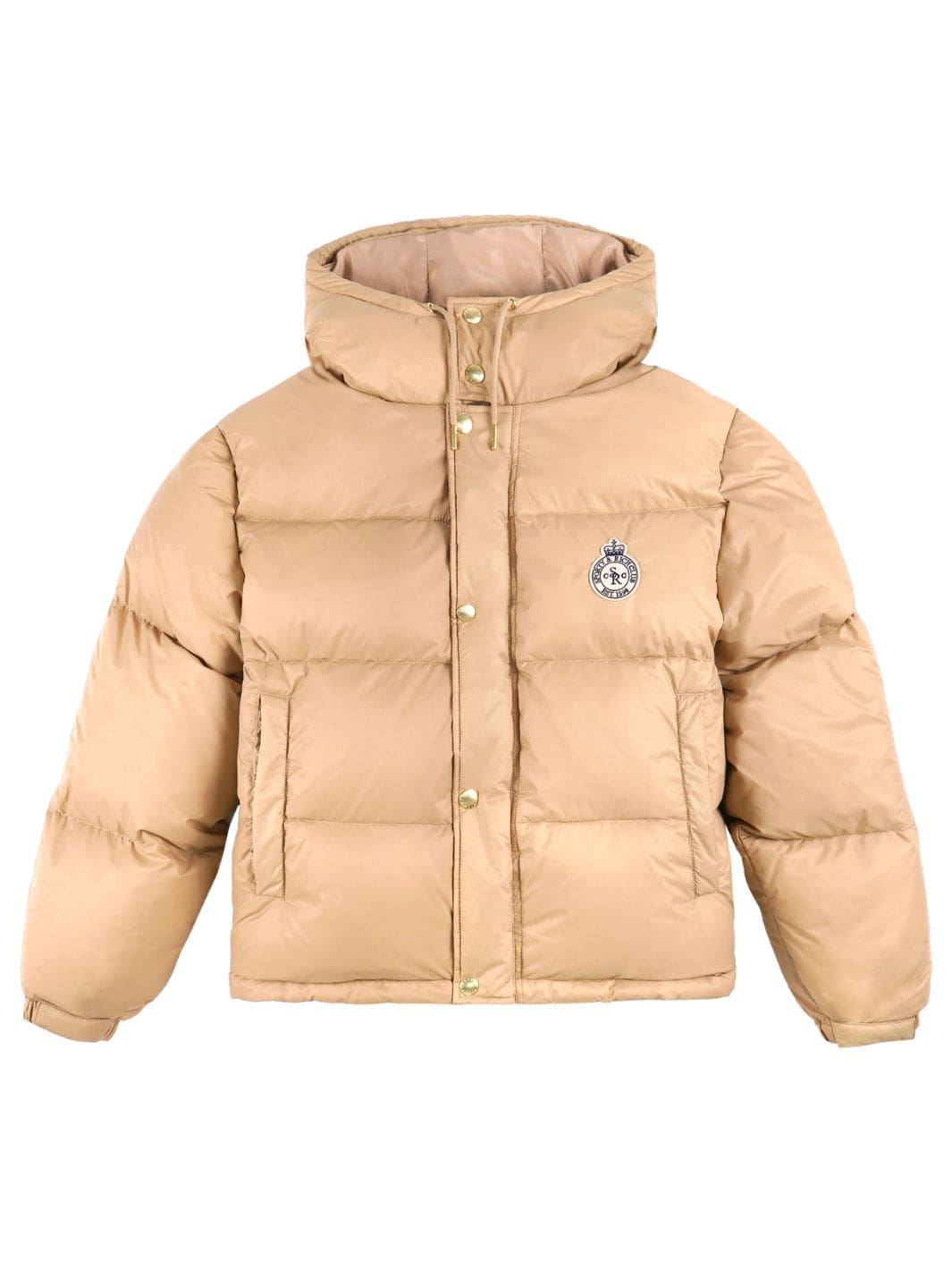 Sporty & Rich Outerwear Jakke | Crown Logo Hooded Puffer Jacket