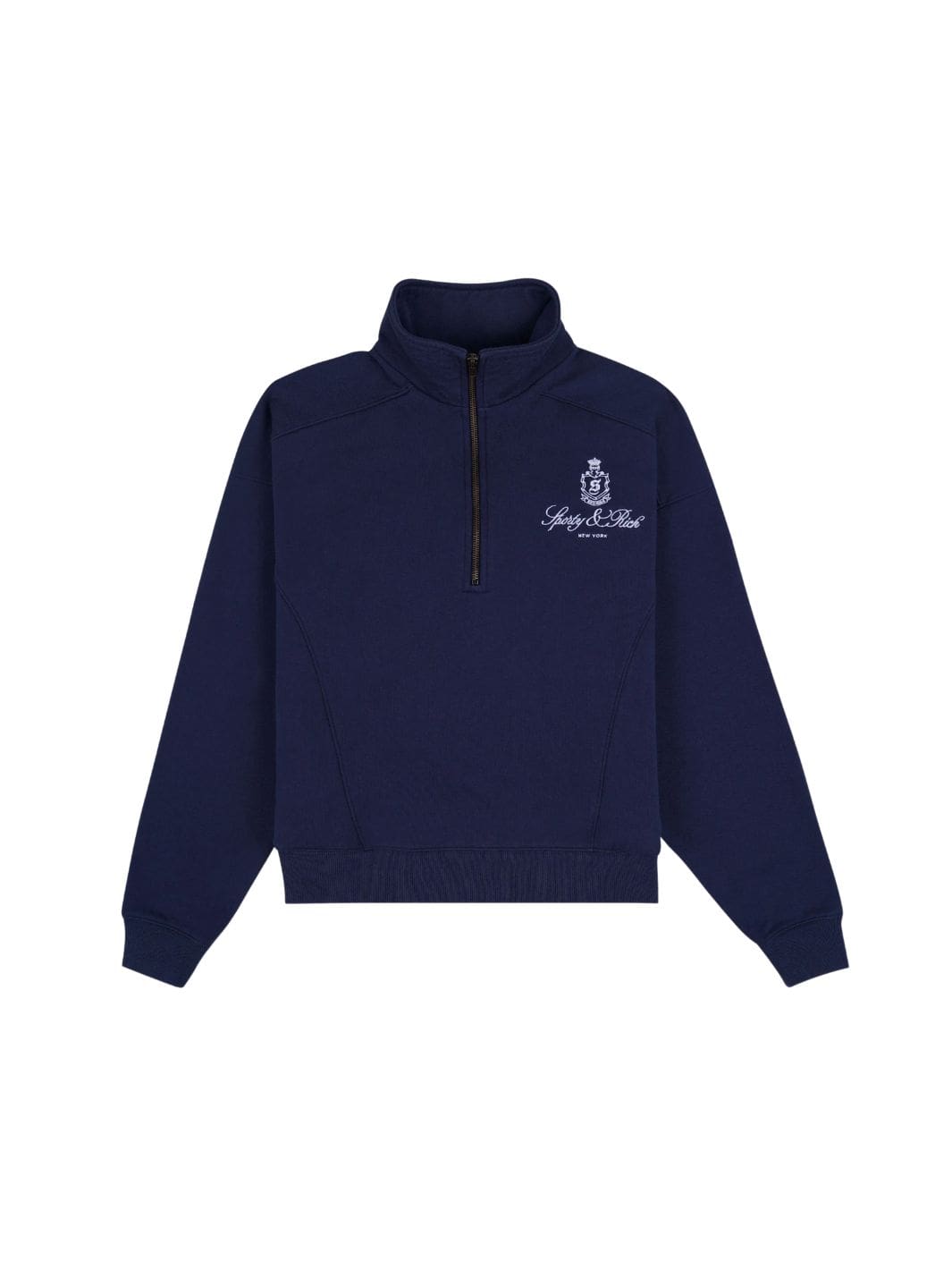 Sporty & Rich Sweaters Genser | Vendome Embroidered Quarter Zip