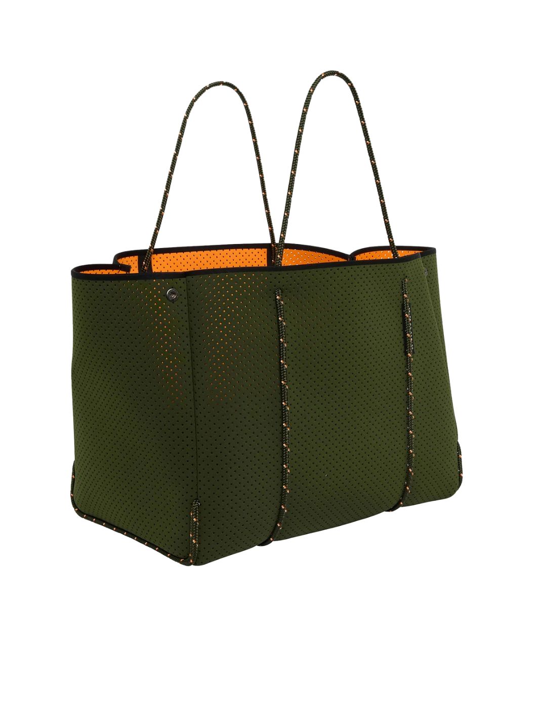 State of Escape Bags Tote Bag | Escape Tote Khaki/Electric Orange (dual tone)