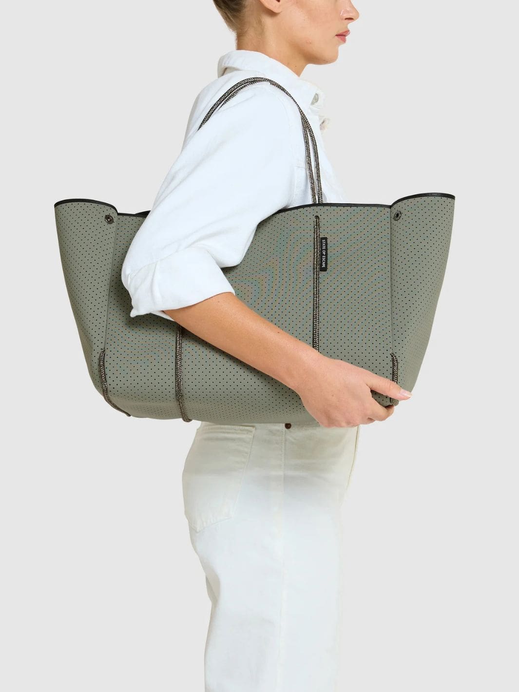 State of Escape Bags Tote Bag | Escape Tote Sage/Blush (dual tone)