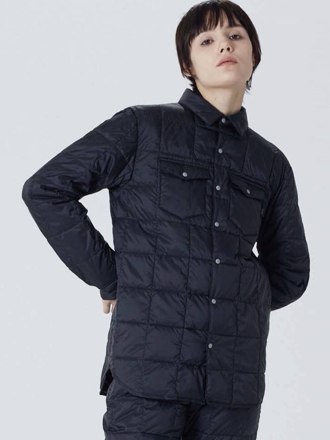 Taion Outerwear Jakke | W-Pocket Down Shirt Black