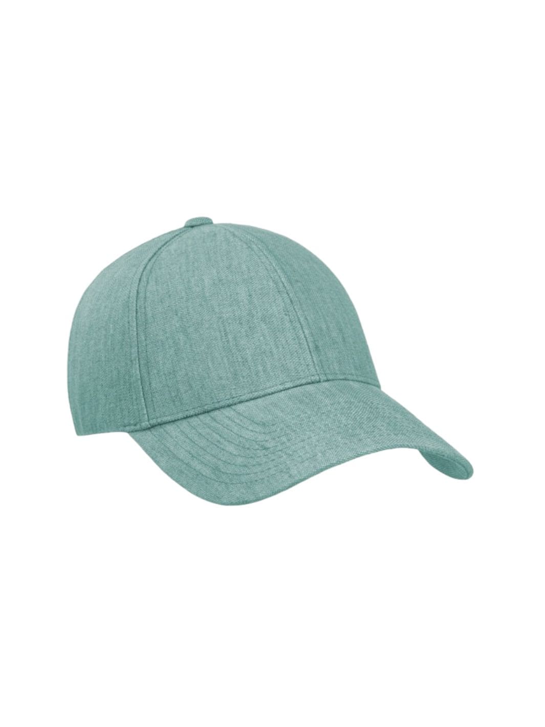 Varsity Headwear Accessories Cap | Cyan Green Linen